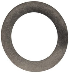 Made in USA - 0.3mm Thick, 12mm Inside x 18mm OD, Round Shim - 7/16" Screw, Uncoated 302/304 Stainless Steel - Exact Tooling