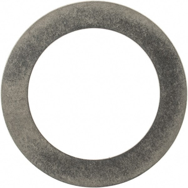 Made in USA - 0.3mm Thick, 14mm Inside x 20mm OD, Round Shim - 1/2" Screw, Uncoated 302/304 Stainless Steel - Exact Tooling