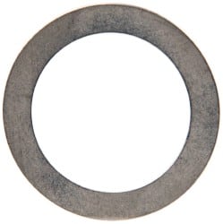 Made in USA - 0.3mm Thick, 16mm Inside x 22mm OD, Round Shim - 9/16" Screw, Uncoated 302/304 Stainless Steel - Exact Tooling