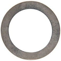 Made in USA - 0.3mm Thick, 16mm Inside x 22mm OD, Round Shim - 9/16" Screw, Uncoated 302/304 Stainless Steel - Exact Tooling