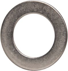 Made in USA - 0.51mm Thick, 10mm Inside x 16mm OD, Round Shim - 5/16" Screw, Uncoated 302/304 Stainless Steel - Exact Tooling