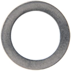 Made in USA - 0.51mm Thick, 14mm Inside x 20mm OD, Round Shim - 1/2" Screw, Uncoated 302/304 Stainless Steel - Exact Tooling