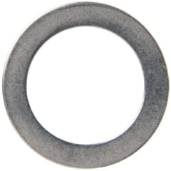 Made in USA - 0.51mm Thick, 14mm Inside x 20mm OD, Round Shim - 1/2" Screw, Uncoated 302/304 Stainless Steel - Exact Tooling