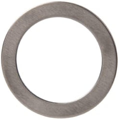 Made in USA - 0.51mm Thick, 16mm Inside x 22mm OD, Round Shim - 9/16" Screw, Uncoated 302/304 Stainless Steel - Exact Tooling