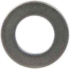 Made in USA - 1mm Thick, 8mm Inside x 14mm OD, Round Shim - 1/4" Screw, Uncoated 302/304 Stainless Steel - Exact Tooling