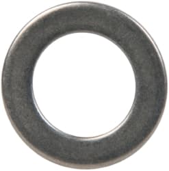 Made in USA - 1mm Thick, 10mm Inside x 16mm OD, Round Shim - 5/16" Screw, Uncoated 302/304 Stainless Steel - Exact Tooling