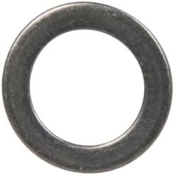 Made in USA - 1mm Thick, 12mm Inside x 18mm OD, Round Shim - 7/16" Screw, Uncoated 302/304 Stainless Steel - Exact Tooling