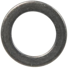 Made in USA - 1mm Thick, 12mm Inside x 18mm OD, Round Shim - 7/16" Screw, Uncoated 302/304 Stainless Steel - Exact Tooling