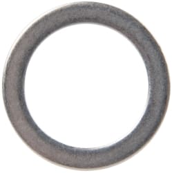Made in USA - 1mm Thick, 16mm Inside x 22mm OD, Round Shim - 9/16" Screw, Uncoated 302/304 Stainless Steel - Exact Tooling