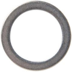 Made in USA - 1mm Thick, 16mm Inside x 22mm OD, Round Shim - 9/16" Screw, Uncoated 302/304 Stainless Steel - Exact Tooling