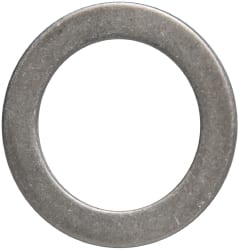 Made in USA - 1mm Thick, 25mm Inside x 36mm OD, Round Shim - 7/8" Screw, Uncoated 302/304 Stainless Steel - Exact Tooling