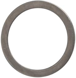 Made in USA - 0.039" Thick, 40mm Inside x 50mm OD, Round Shim - Uncoated 302/304 Stainless Steel - Exact Tooling