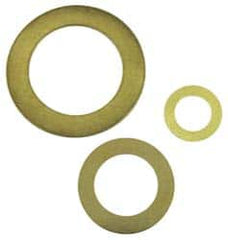 Made in USA - 0.005" Thick, 5/8" Inside x 1" OD, Round Shim - 9/16" Screw, Uncoated 360 HH Brass - Exact Tooling