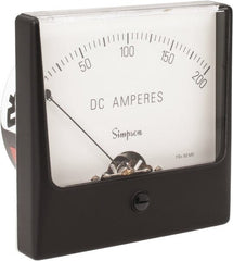 Simpson Electric - Analog, DC Ammeter, Panel Meter - 60 Hz, 10 Ohms at 60 Hz - Exact Tooling