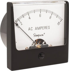 Simpson Electric - Analog, AC Ammeter, Panel Meter - 60 Hz, 0.004 Ohms at 60 Hz - Exact Tooling