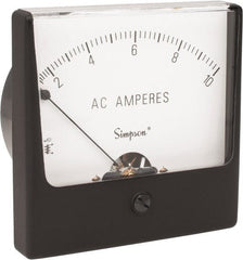 Simpson Electric - Analog, AC Ammeter, Panel Meter - 60 Hz, 0.004 Ohms at 60 Hz - Exact Tooling