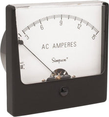 Simpson Electric - Analog, AC Ammeter, Panel Meter - 60 Hz, 0.0025 Ohms at 60 Hz - Exact Tooling