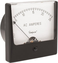 Simpson Electric - Analog, AC Ammeter, Panel Meter - 60 Hz, 0.002 Ohms at 60 Hz - Exact Tooling