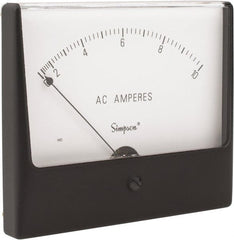 Simpson Electric - Analog, AC Ammeter, Panel Meter - 60 Hz, 0.004 Ohms at 60 Hz - Exact Tooling
