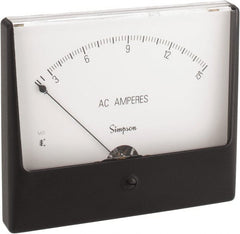 Simpson Electric - Analog, AC Ammeter, Panel Meter - 60 Hz, 0.0025 Ohms at 60 Hz - Exact Tooling