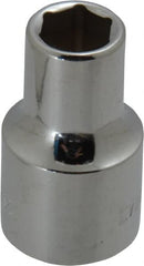 Blackhawk by Proto - 1/2" Drive, Standard Hand Socket - 6 Points, 1-1/2" OAL, Chrome Finish - Exact Tooling