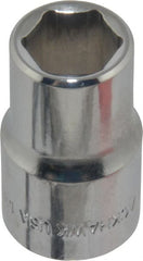 Blackhawk by Proto - 1/2" Drive, Standard Hand Socket - 6 Points, 1-1/2" OAL, Chrome Finish - Exact Tooling