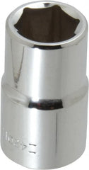 Blackhawk by Proto - 1/2" Drive, Standard Hand Socket - 6 Points, 1-1/2" OAL, Chrome Finish - Exact Tooling