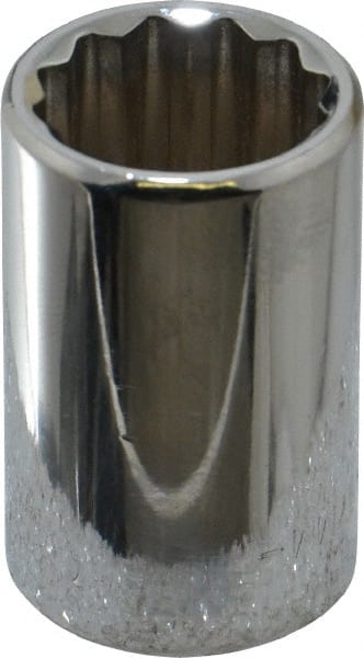Blackhawk by Proto - 1/2" Drive, Standard Hand Socket - 12 Points, 1-1/2" OAL, Chrome Finish - Exact Tooling