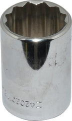 Blackhawk by Proto - 1/2" Drive, Standard Hand Socket - 12 Points, 1-1/2" OAL, Chrome Finish - Exact Tooling
