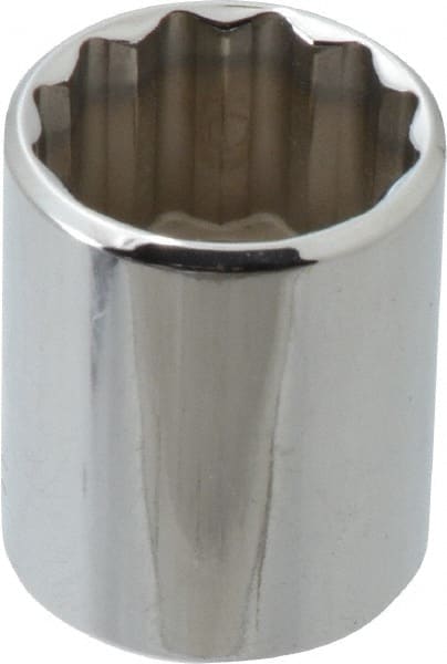 Blackhawk by Proto - 1/2" Drive, Standard Hand Socket - 12 Points, 1-1/2" OAL, Chrome Finish - Exact Tooling