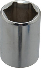 Blackhawk by Proto - 1/2" Drive, Standard Hand Socket - 6 Points, 1-1/2" OAL, Chrome Finish - Exact Tooling