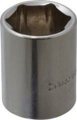 Blackhawk by Proto - 1/2" Drive, Standard Hand Socket - 6 Points, 1-1/2" OAL, Chrome Finish - Exact Tooling