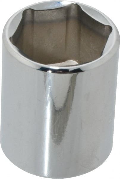 Blackhawk by Proto - 1/2" Drive, Standard Hand Socket - 6 Points, 1-1/2" OAL, Chrome Finish - Exact Tooling