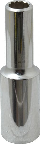 Blackhawk by Proto - 1/2" Drive, Deep Hand Socket - 12 Points, 3-3/32" OAL, Chrome Finish - Exact Tooling