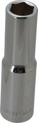 Blackhawk by Proto - 1/2" Drive, Deep Hand Socket - 6 Points, 3-9/32" OAL, Chrome Finish - Exact Tooling