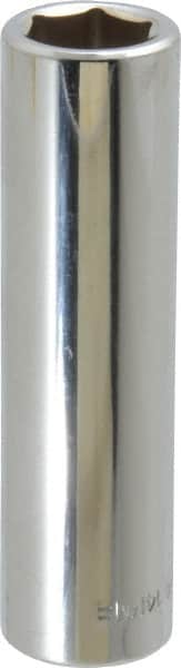 Blackhawk by Proto - 1/2" Drive, Deep Hand Socket - 6 Points, 3-3/32" OAL, Chrome Finish - Exact Tooling