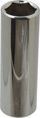 Blackhawk by Proto - 1/2" Drive, Deep Hand Socket - 6 Points, 3-3/32" OAL, Chrome Finish - Exact Tooling