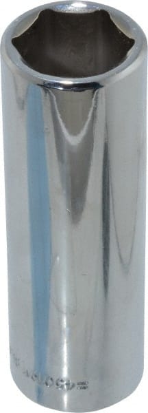 Blackhawk by Proto - 1/2" Drive, Deep Hand Socket - 6 Points, 3-3/32" OAL, Chrome Finish - Exact Tooling