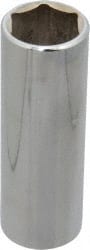 Blackhawk by Proto - 1/2" Drive, Deep Hand Socket - 6 Points, 3-3/32" OAL, Chrome Finish - Exact Tooling