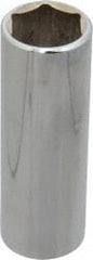 Blackhawk by Proto - 1/2" Drive, Deep Hand Socket - 6 Points, 3-3/32" OAL, Chrome Finish - Exact Tooling