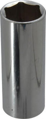 Blackhawk by Proto - 1/2" Drive, Deep Hand Socket - 6 Points, 3-3/32" OAL, Chrome Finish - Exact Tooling