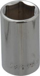 Blackhawk by Proto - 5/8", 1/2" Drive, Standard Hand Socket - 6 Points, 1-1/2" OAL, Chrome Finish - Exact Tooling