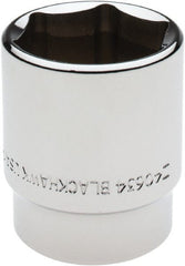 Blackhawk by Proto - 1-1/16", 1/2" Drive, Standard Hand Socket - 6 Points, 1-11/16" OAL - Exact Tooling