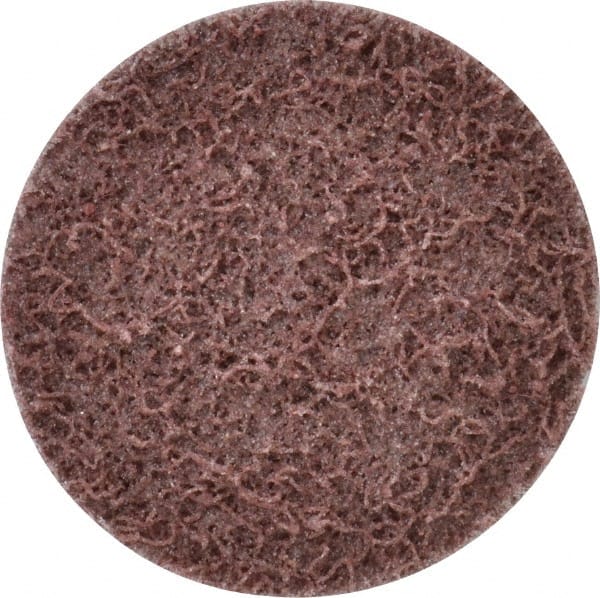 Superior Abrasives - 2" Disc Diam, Aluminum Oxide Quick Change Disc - Type R Attaching System, Nonwoven, Maroon, Medium Grade, FD Series - Exact Tooling