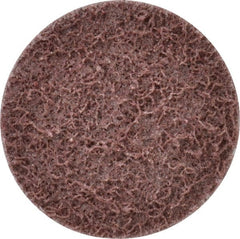 Superior Abrasives - 2" Disc Diam, Aluminum Oxide Quick Change Disc - Type R Attaching System, Nonwoven, Maroon, Medium Grade, FD Series - Exact Tooling