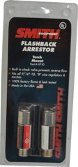 Miller-Smith - Torch Mount High Flow Flashback Arrestor - For Use with Cutting and Welding Torches - Exact Tooling