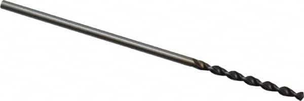 Accupro - #59 130° Cobalt Jobber Drill - TiAlN Finish, Right Hand Cut, Parabolic Flute, Straight Shank, 1-11/32" OAL, Split Point - Exact Tooling