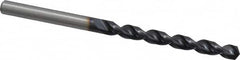 Accupro - 7/32" 130° Cobalt Jobber Drill - TiAlN Finish, Right Hand Cut, Parabolic Flute, Straight Shank, 93mm OAL, Split Point - Exact Tooling