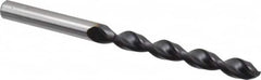 Accupro - Letter Q 130° Cobalt Jobber Drill - TiAlN Finish, Right Hand Cut, Parabolic Flute, Straight Shank, 4-19/32" OAL, Split Point - Exact Tooling