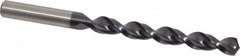 Accupro - 25/64" 130° Cobalt Jobber Drill - TiAlN Finish, Right Hand Cut, Parabolic Flute, Straight Shank, 5-1/4" OAL, Split Point - Exact Tooling